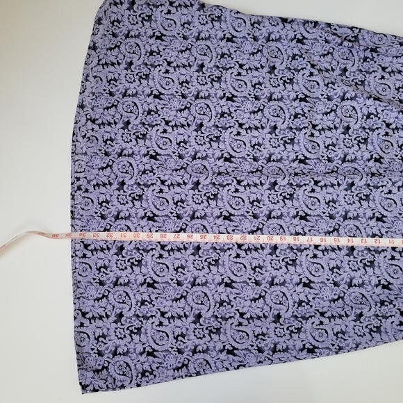 Fitting Image Vintage 90s Paisley Maxi lightweight Skirt‎ size 18 A-Line - Picture 6 of 12